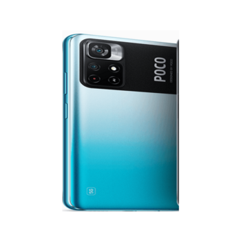 POCO M4 Pro 5G Cool Blue (21091116AG), 6.6" 20:9 1080 x 2400, 2.4GHz, 8 Core, 4 GB, 64 GB, 1 ТБ, 50 МП + 8 МП + 16 МП/16Mpix, 2 Sim, 2G, 3G, LTE, BL v5.1, WiFi 802.11 a/b/g/n/ac, NFC, A-GPS, GALILEO, BEIDOU, GLONASS, GPS, Type-C, 5000 mAh, Android 11, 195