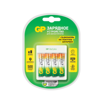 Зарядное устройство GP Rechargeable GP Е411/210AAHCCS-2CR1 AA/AAA NiMH 2100mAh (4шт) блистер