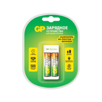 Зарядное устройство GP Rechargeable E211/270AAHCCS-2CR1 AA/AAA NiMH 2700mAh (2шт) блистер