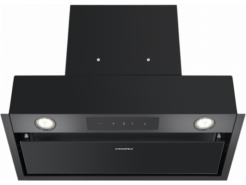 ВЫТЯЖКА MAUNFELD FANTASY LIGHT 60 Black ВЫТЯЖКА MAUNFELD FANTASY LIGHT 60 Black/ ширина 600 мм, полновстраиваемая, сенсорное управление, 3 скорости, 800 м3/ч, 40 дБ, светодиодное LED освещение, опция: угольный фильтр CF190C, черный цвет