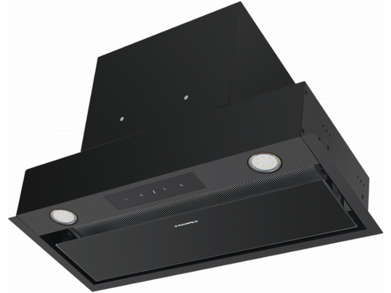 ВЫТЯЖКА MAUNFELD FANTASY LIGHT 60 Black ВЫТЯЖКА MAUNFELD FANTASY LIGHT 60 Black/ ширина 600 мм, полновстраиваемая, сенсорное управление, 3 скорости, 800 м3/ч, 40 дБ, светодиодное LED освещение, опция: угольный фильтр CF190C, черный цвет