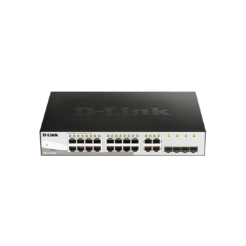 Коммутатор D-Link Managed L2 Switch 16x1000Base-T, 4xCombo 1000Base-T/SFP, Surge 6KV,CLI (DGS-1210-20/FL2A)