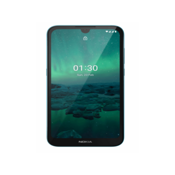 NOKIA 1.3 DS TA-1205 CYAN 1/16, 5.71'', MediaTek, 1GB RAM, 16GB, up to 128GB flash, 2G, 3G, LTE, BT 4.2, Wi-Fi, GPS, Micro-USB, 3000mAh, Android 10 (Go), 155g, 147.3 х 71.2 х 9.35