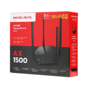 Сетевое оборудование MERCUSYS MR60X AX1500, Двухдиапазонный Wi-Fi 6 роутер, до 300 Мбит/с на 2,4 ГГц + до 1201 Мбит/с на 5 ГГц