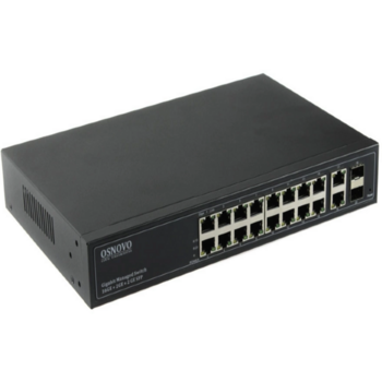 Коммутатор Osnovo SW-71802/L 2xКомбо(1000BASE-T/SFP) управляемый