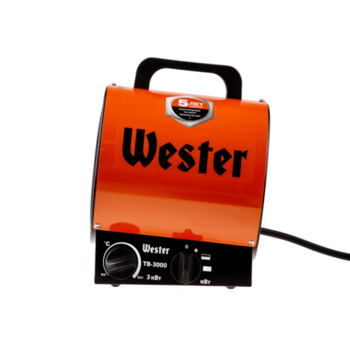 Тепловентилятор электрический Wester TB-3000 3кВт 300м3/ч 30м2 3.2кг