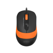 Мышь A4Tech Fstyler FM10S черный/оранжевый оптическая 1600dpi silent USB 3but (FM10S USB ORANGE)