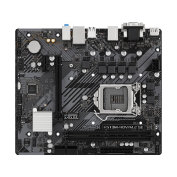 Материнская плата ASROCK H510M-HDV/M.2 SE, LGA1200, H470, 2*DDR4, 4*SATA, 1*M.2, 4*USB 3.2, 2*USB 2.0, 1*PCIx16, 1*PCIx1, D-Sub+HDMI+DVI-D, mATX