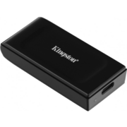 Твердотельный накопитель Твердотельный накопитель/ Kingston External SSD XS1000, 1000GB, Type-C/A, USB 3.2 Gen 2, R/W 1050/1000MB/s, 70x33x14mm, 29g., Black (12 мес)