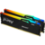 Память DDR5 2x32Gb 5600MHz Kingston KF556C40BBAK2-64 Fury Beast Black RGB RTL Gaming PC5-44800 CL40 DIMM 288-pin 1.25В dual rank с радиатором Ret