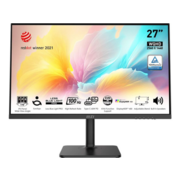 Монитор MSI 27" MD272QXP, 16:9, IPS, QHD, 4ms, 400cd, 100Hz, HDMI, DP, USB-C, USB, SPK, HAS