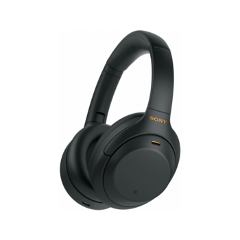 Гарнитура накладные Sony WH-1000XM4 1.2м черный беспроводные bluetooth оголовье (WH-1000XM4/B)