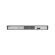 Коммутатор Коммутатор/ Unmanaged Switch 16x1000Base-T PoE, 2x1000Base-X SFP, PoE Budget 200W, Long-range PoE up to 250m, 19" w/brackets