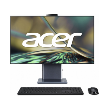 Моноблок Acer Aspire S27-1755 27" WQHD i5 1240P (1.2) 8Gb SSD512Gb Iris Xe CR noOS GbitEth WiFi BT 135W клавиатура мышь Cam серый 2560x1440.27