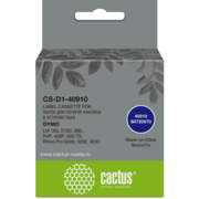 Картридж ленточный Cactus CS-D1-40910 40910 для Dymo LM 160, 210D, 280, PnP, 420P, 500 TS; Rhino Pro 6000, 5200, 4200