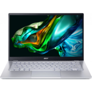 Ноутбук Ноутбук/ ACER Swift Go SFG14-41-R2U2 14"(1920x1080 (матовый) IPS)/AMD Ryzen 5 7530U(2Ghz)/16384Mb/512PCISSDGb/noDVD/Int:UMA/Cam/BT/WiFi/50WHr/war 1y/1.25kg/Silver/Win11Home