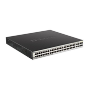Коммутатор D-Link PROJ Настраиваемый L2 PoE-коммутатор, 48x1000Base-T PoE, 4хCombo 1000Base-T/SFP, PoE-бюджет 370 Вт, упрощенный интерфейс CLI