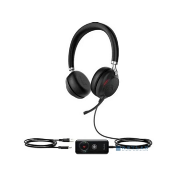 Проводная гарнитура Yealink UH38, стерео, Bluetooth, USB, 2 м, черный/серебристый (UH38 Dual UC-BAT)