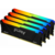 Память DIMM DDR4 64Gb (4х16Gb) PC25600 3200MHz CL16 1.2В Kingston FURY Beast Black RGB (KF432C16BB12AK4/64)