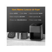 Аэрогриль LEACCO AF010 Air Fryer Black