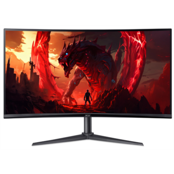 Монитор 34'' ACER Nitro XZ342CUV3bmiiphx,ZeroFrame,Curved 1500R Black,21:9,VA,3440x1440,1ms,400cd,180Hz,2xHDMI(2.0)+1xDP(1.4)+SPK+Audio out,Speakers 2Wx2,sync: FreeSync Premium,hdr: HDR 400,H.Adj.100