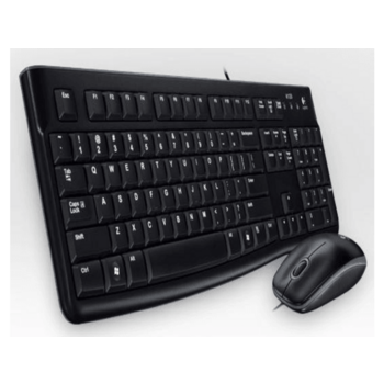 Комплект Logitech MK120 Desktop ЛАТИНИЦА (без кириллицы) (клавиатура+мышь) (арт. 920-002589, M/N: YU0036 / M-U0026)