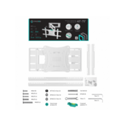 Наклонно-поворотный кронштейн ONKRON M7L белый