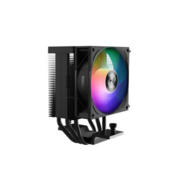 Кулер для процессора Кулер для процессора/ CPU Cooler PCCooler R300 ARGB BK (150W, 4-pin PWM, 133mm, Al/Cu, 3x6mm, ARGB, 1x92mm, 40.94CFM, 30dBA, 2200RPM, S: 1851/1700/1200/115X, AM5/AM4, black)