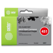 Расходные материалы Cactus CLI-451GY Картридж струйный Cactus CS-CLI451GY серый для Canon MG 6340/5440/IP7240 (9,8ml)