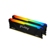 Память DDR4 2x32GB 3600MHz Kingston KF436C18BB2AK2/64 Fury Beast Black RGB RTL Gaming PC4-28800 CL18 DIMM 288-pin 1.35В dual rank с радиатором Ret