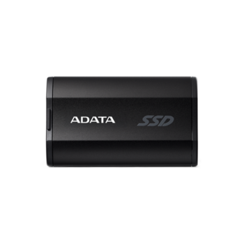 Твердотельный накопитель Твердотельный накопитель/ ADATA External SSD SD810, 2000GB, Type-C, USB 3.2 Gen2х2, up to R/W 2000/2000 MB/s, 72.7x44x12.2mm, Black (5 лет)