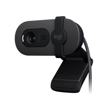 Веб-камера Logitech Webcam Brio 100, 1920x1080, OFF-WHITE, защитная шторка, [960-001617]