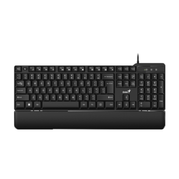 Клавиатура проводная Genius KB-100XP, черная (Black), USB, RU