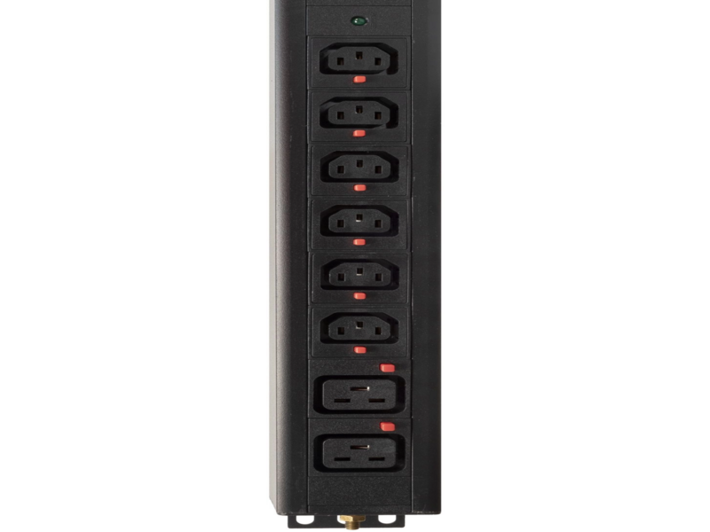 Блок распределения питания Powercom PDU-32AV24-18C3-6C9-3P верт.размещ. 18xC13 6xC19 3x32A IEC 60309 2м