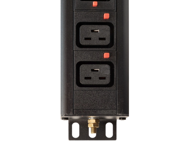 Блок распределения питания Powercom PDU-32AV24-18C3-6C9-3P верт.размещ. 18xC13 6xC19 3x32A IEC 60309 2м