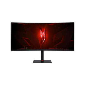 Монитор Монитор/ ACER XV345CURV3bmiphuzx 34'', ZeroFrame, Curved 1000R Black, 21:9, VA, 3440x1440, 1 / 0,5ms, 300cd, 180Hz, 1xHDMI(2.0) + 1xDP(1.4) + 1xType-C(65W) + Audio out + USB 2.0x2+USB-B(2up 2down), Speakers 3Wx2, FreeSync Premium, HDR 10, H.Adj. 1