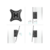 Кронштейн ONKRON Кронштейн ONKRON/ 10-32" макс. 100*100, наклон -5"+15", поворот 0", вылет от стены 30-43мм, вес до 20кг, черный