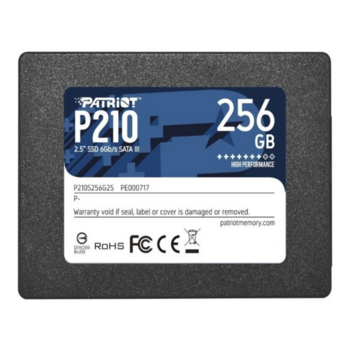 Твердотельный накопитель Patriot P210 256GB SATA3 2,5" , 500/400, 256GB, 3D