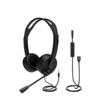 Гарнитура проводная Silex Clarity U16A-ENC Гарнитура проводная Silex Clarity U16A-ENC/ Silex Clarity U16A Binaural Stereo headset with noise cancelling mic and Enahnced Noise Cancellation