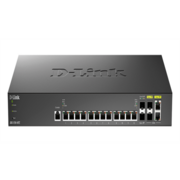 коммутатор D-Link PROJ Настраиваемый L2+ коммутатор, 12x10GBase-T, 2x10GBase-X SFP+, 2xCombo 10GBase-T/SFP+, CLI, консольный порт RJ-45