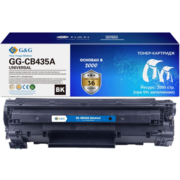 Картридж лазерный G&G GG-CB435A UNIVERSAL черный (2000стр.) для HP P1005/1006/1505/M1120/М1522/P1102/1214/M1132/1212nf/1217nfw/1218nfs/P1560/1566/1606/M1536dnf Canon MF3010/4410/4412/4420n/ D520/530/550/MF4450/4452/4550d/4570/4770n/4880dw/4890dw/LBP-6000/