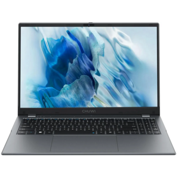 Ноутбук Ноутбук/ CHUWI GemiBook Plus 15.6"(1920x1080 (матовый) IPS)/Intel N100(0.8Ghz)/16384Mb/512SSDGb/noDVD/Int:Intel UHD Graphics 600/Cam/BT/WiFi/38WHr/war 1y/1.75kg/Grey/Win11Home + мышь