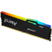 Память DDR5 16Gb 5200MHz Kingston KF552C40BBA-16 Fury Beast Black RGB RTL Gaming PC5-41600 CL40 DIMM 288-pin 1.25В single rank с радиатором Ret