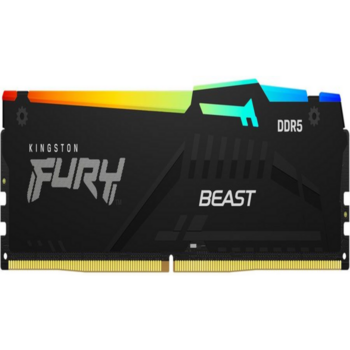 Память оперативная Память оперативная/ Kingston 16GB 5200MT/s DDR5 CL40 DIMM FURY Beast RGB XMP