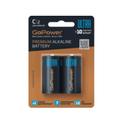 Батарейка Батарейка/ Батарейка GoPower ULTRA LR14 C BL2 Alkaline 1.5V (2/12/192) (2 шт.)