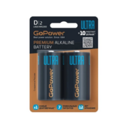 Батарейка Батарейка/ Батарейка GoPower ULTRA LR20 D BL2 Alkaline 1.5V (2/12/96) (2 шт.)