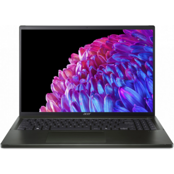 Ноутбук Ноутбук/ ACER Swift Edge SFE16-44-R2RD 16"(3200x2000 OLED)/AMD Ryzen 7 8840U(3.3Ghz)/16384Mb/1024PCISSDGb/noDVD/Int:UMA/Cam/BT/WiFi/50WHr/war 1y/1.5kg/Black/Win11Home
