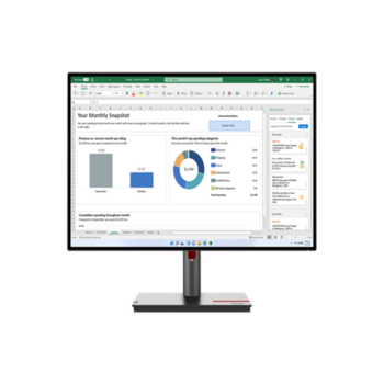 Монитор Lenovo ThinkVision P27h-30 27" QHD (2560x1440) IPS, 4ms, 350cd, 1000:1, 1x HDMI 2.1 TMDS, 1x DP 1.4, 1x DP 1.4 Out, 1x USB-C 3.2 Gen 1, 1x RJ45, Tilt, Swivel, Pivot, Height Adjust Stand, 1Y