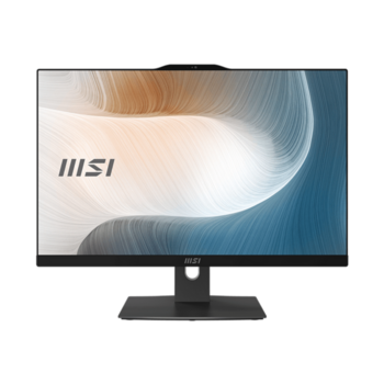 Моноблок Моноблок/ MSI Modern AM242P 1M 23.8"(1920x1080 (матовый) IPS)/Intel Core 5 120U(1.4Ghz)/16384Mb/1000+256PCISSDGb/noDVD/Int:Intel® Graphics/Cam/BT/WiFi/-/war 1y/4.65kg/Black/DOS + Wireless KB+M