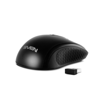 Беспроводная мышь SVEN RX-220W чёрная (3+1кл. 800-1600DPI, блист)